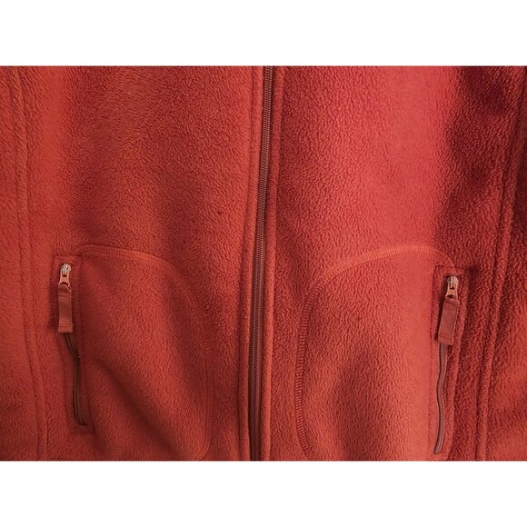 Skylar Full Zip Fleece Jacket Women's Size Large Red Cozy Sherpa Style - Picture 3 of 7